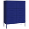 Lady Jillian -  Drawer Cabinet Navy Blue 80x35x101,5 cm Steel